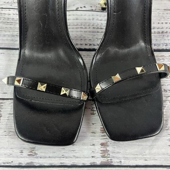 Cape Robbin Ultra Heels Stilettos Shoes sz 10 Black Gold Studs Cocktail Wedding - Picture 4 of 13